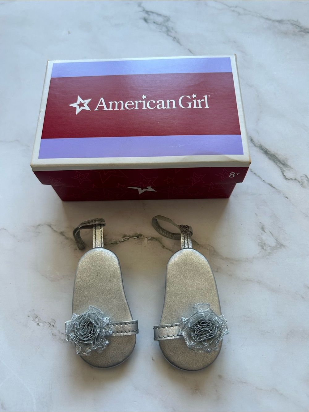 2011 American Girl My American Girl Silver Heels Shoes V6067-RF1A